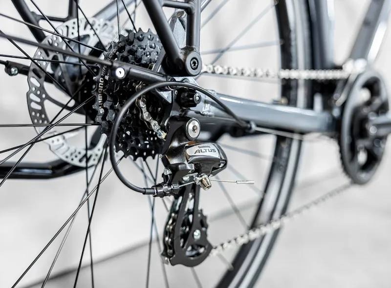 Trek Verve 1 Equipped Hybrid Bike 2024 in Galactic Grey-4